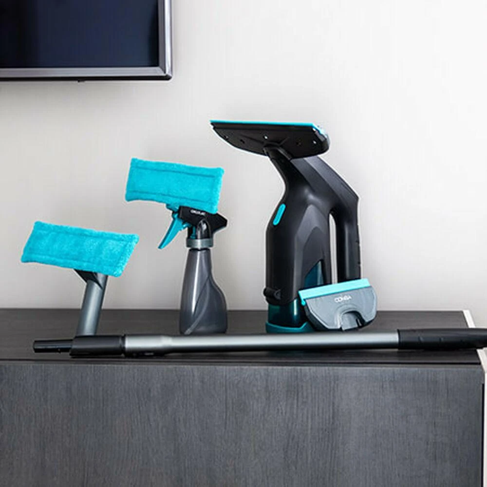Cecotec Window Vacuum Cleaner | Conga Popstar Glass Titanium | Cordless | Juodas