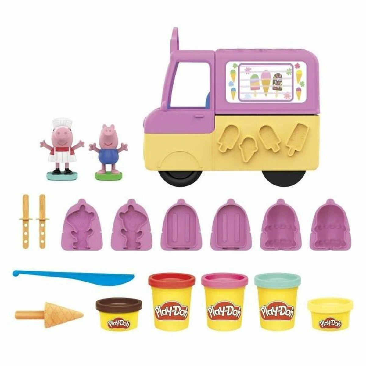 Hasbro Play-Doh Dough Peppa Pig ledų sunkvežimis F3597
