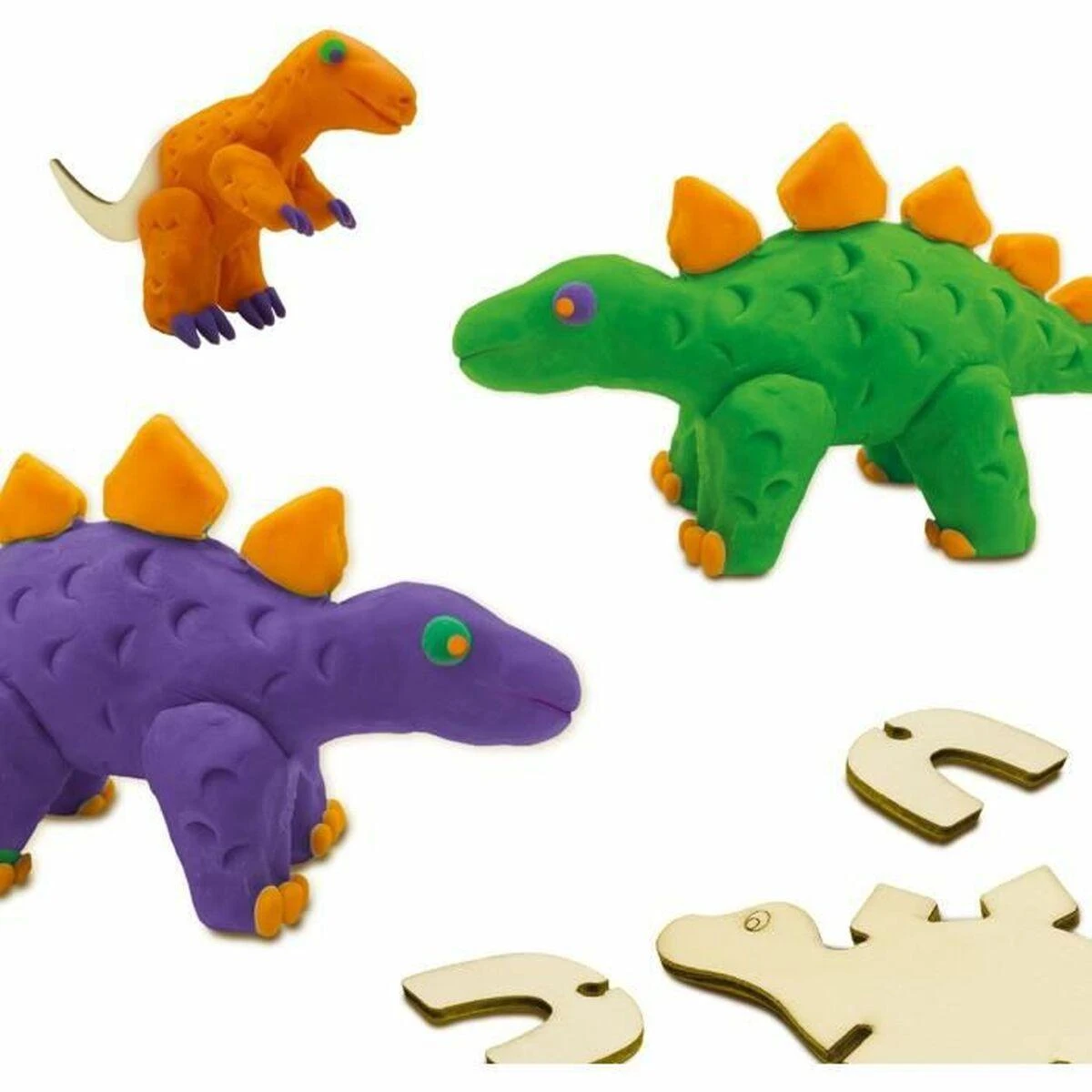 SES Creative – Tešla – Dinozaurų mediniai skeletai – (S00418)