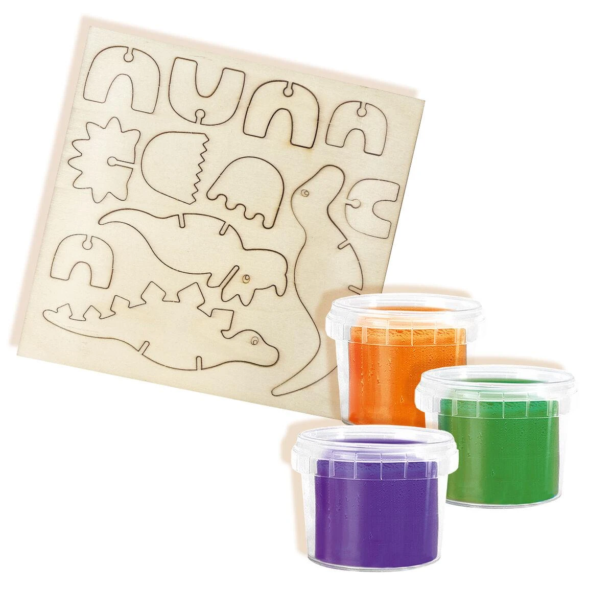 SES Creative – Tešla – Dinozaurų mediniai skeletai – (S00418)