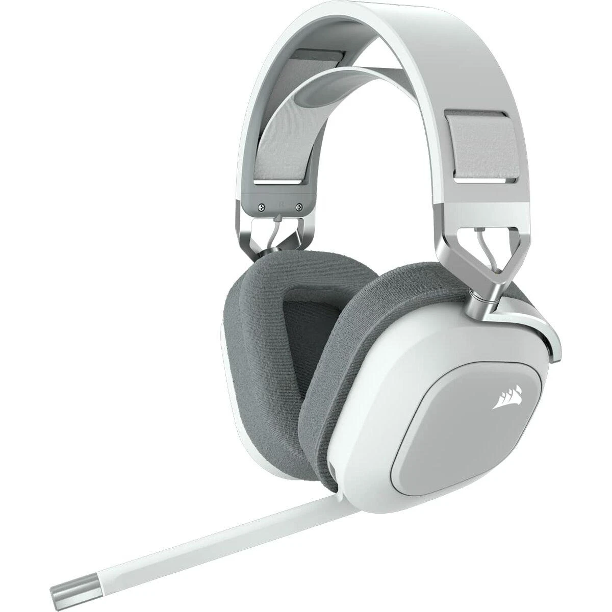 Corsair Ausinės Žaidimams HS80 RGB Su mikrofonu, Baltos, Over-Ear, Belaidės