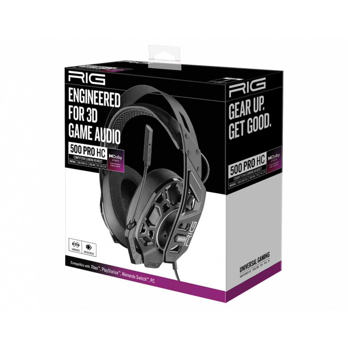 Nacon RIG 500 Pro HC laidinės žaidimų ausinės (juodos) | XBOX/PS4/PS5/Nintendo Switch