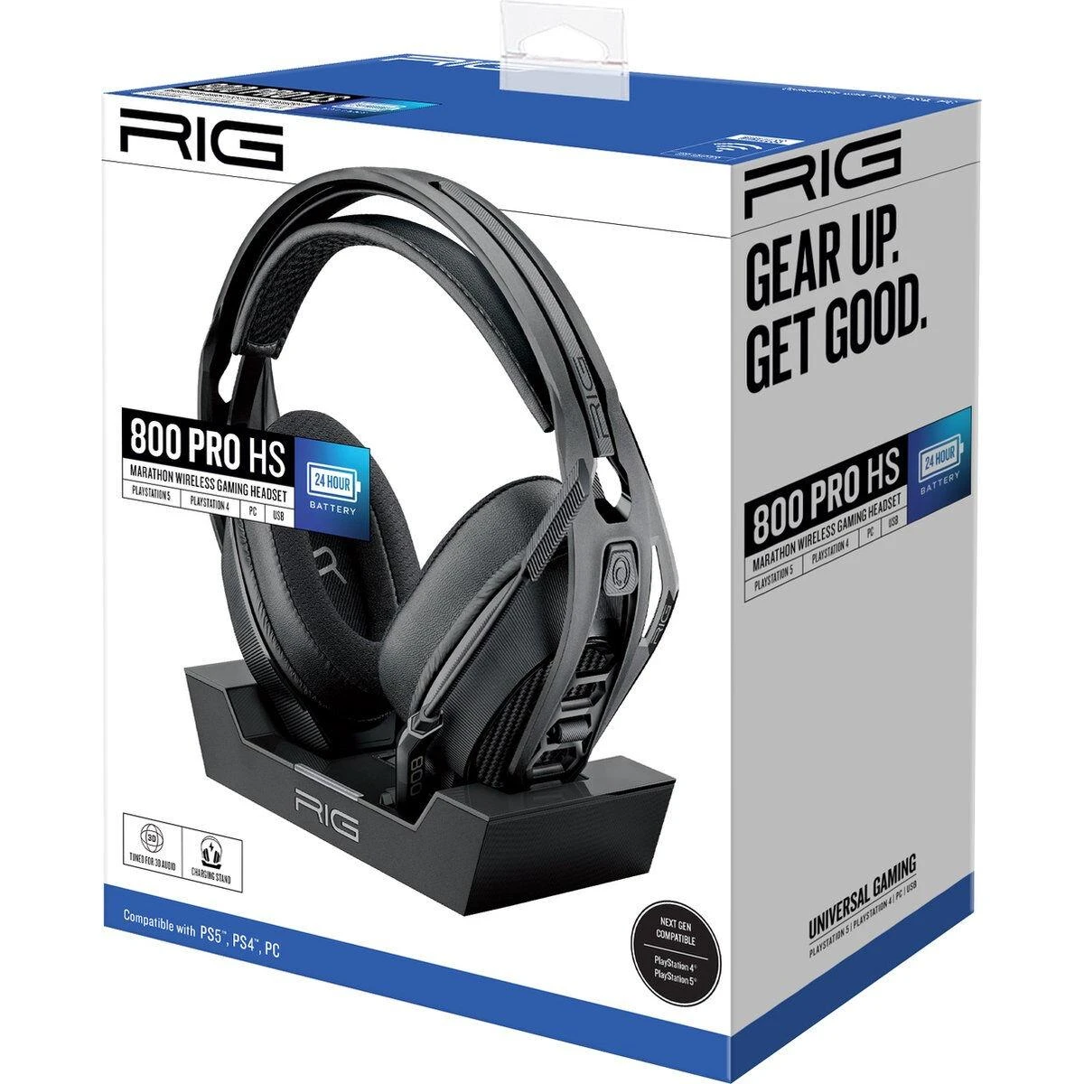 Nacon RIG 800 PRO HS belaidės žaidimų ausinės (juodos) | PS4/PS5