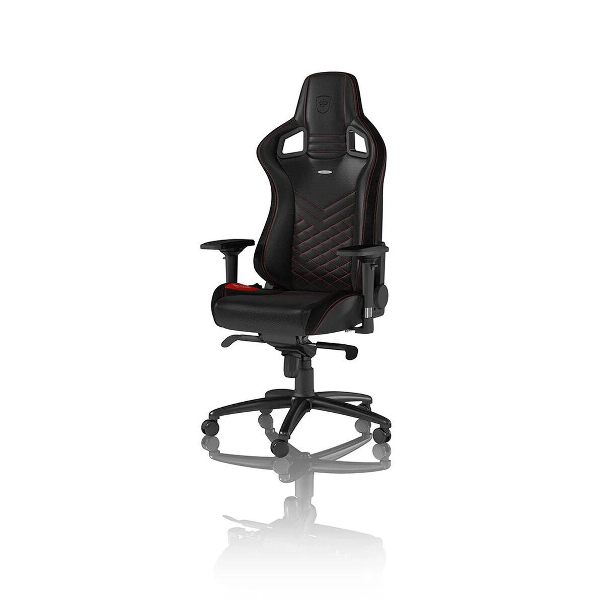 Žaidimų kėdė Noblechairs EPIC PU-Leather Gaming Chair, Juoda-raudona