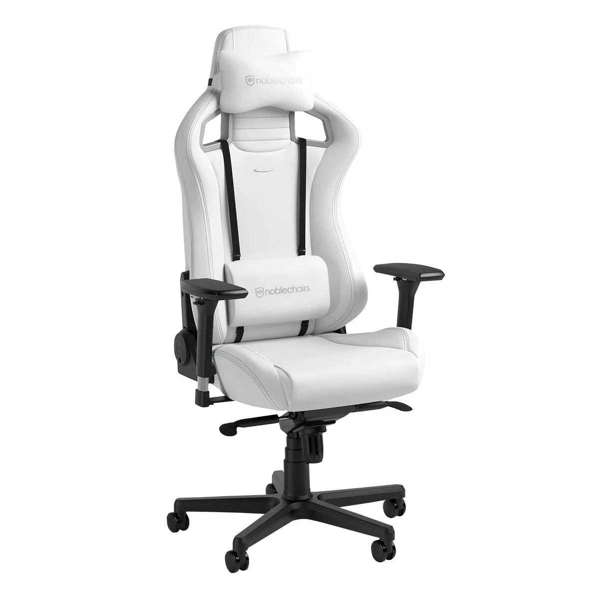 Žaidimų kėdė Noblechairs EPIC High-tech faux leather Gaming Chair, Baltas Edition