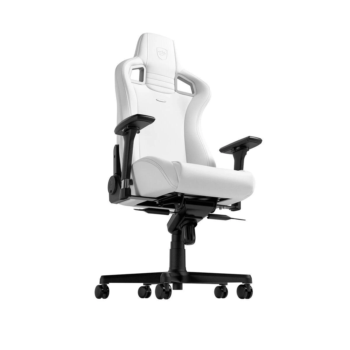 Žaidimų kėdė Noblechairs EPIC High-tech faux leather Gaming Chair, Baltas Edition