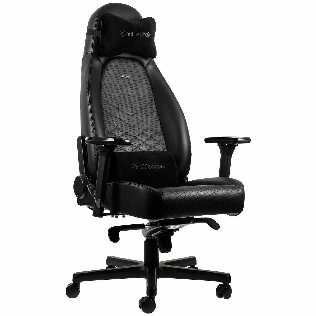 noblechairs ICON - Juodas - PU Leather (Juoda PU Oda) Kėdė