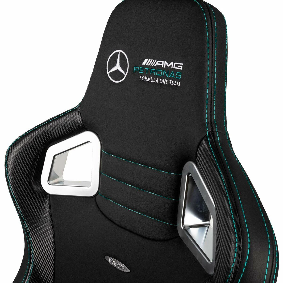 Žaidimų kėdė Noblechairs EPIC Mercedes-AMG Petronas Formula One Team - 2021 Edition Vinilo/PU hibridinės odos žaidimų kėdė