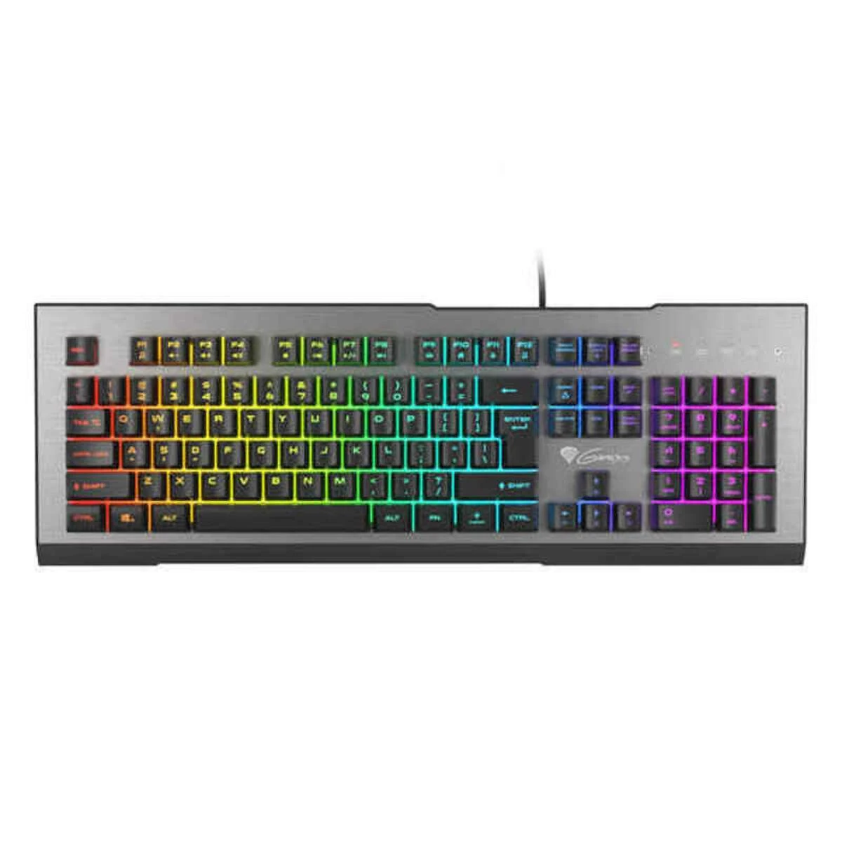 Klaviatūra žaidimams GENESIS RHOD 500 RGB ES su pašvietimu Žaidimams PROGRAMOWALNA