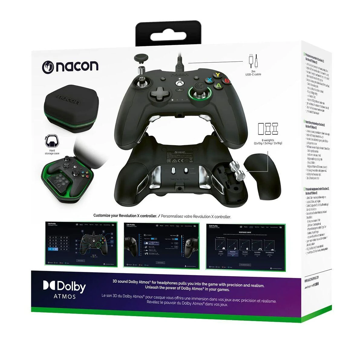 Nacon Revolution X Pro XBOX X/S & One laidinis valdiklis (juoda)