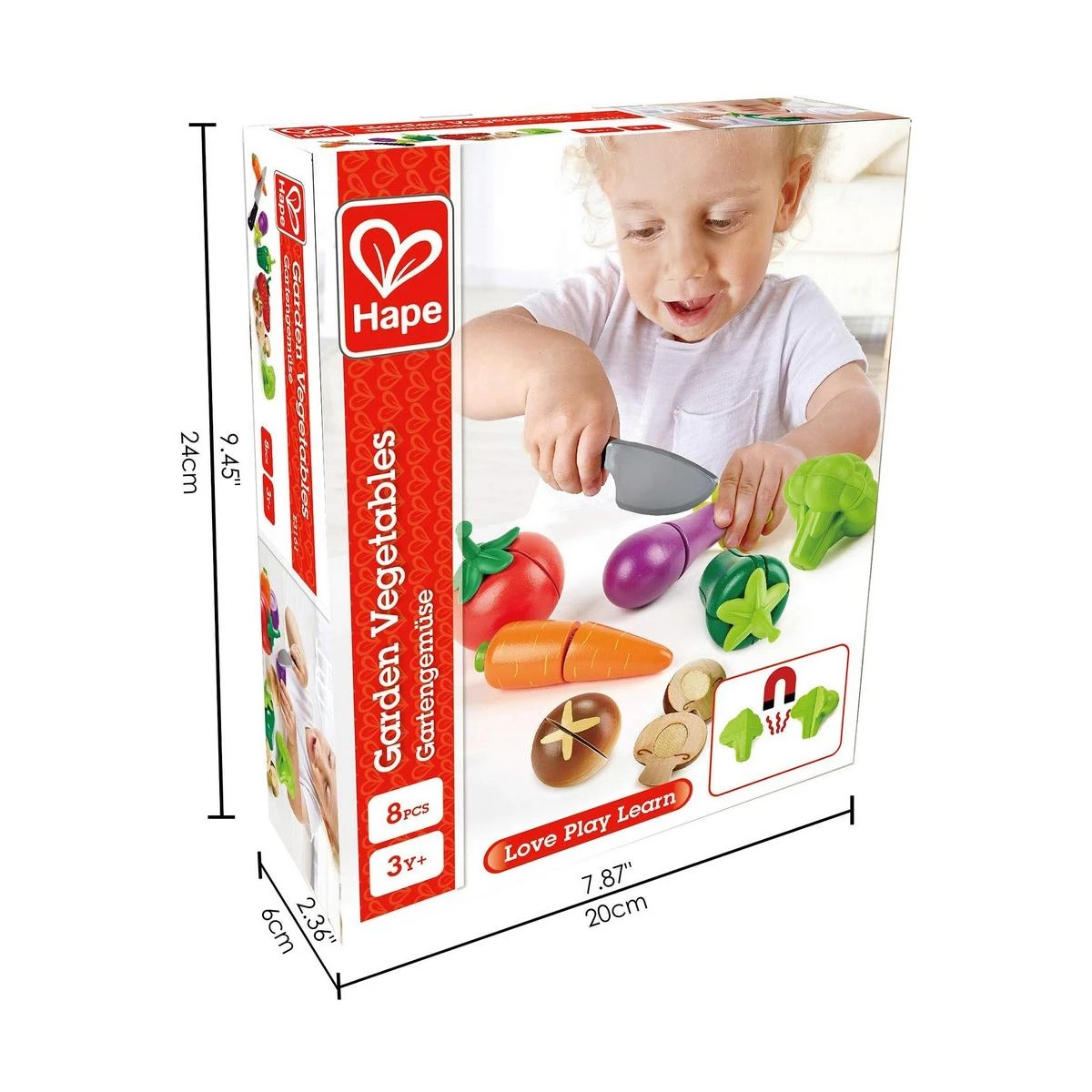 HAPE Žaislinis rinkinys Sodo daržovės, E3161B