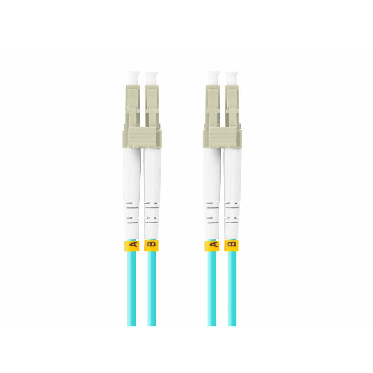 LANBERG šviesolaidinis laidas MM LC/UPC-LC/UPC dvipusis 5m LSZH om3 50/125 3.0mm aqua