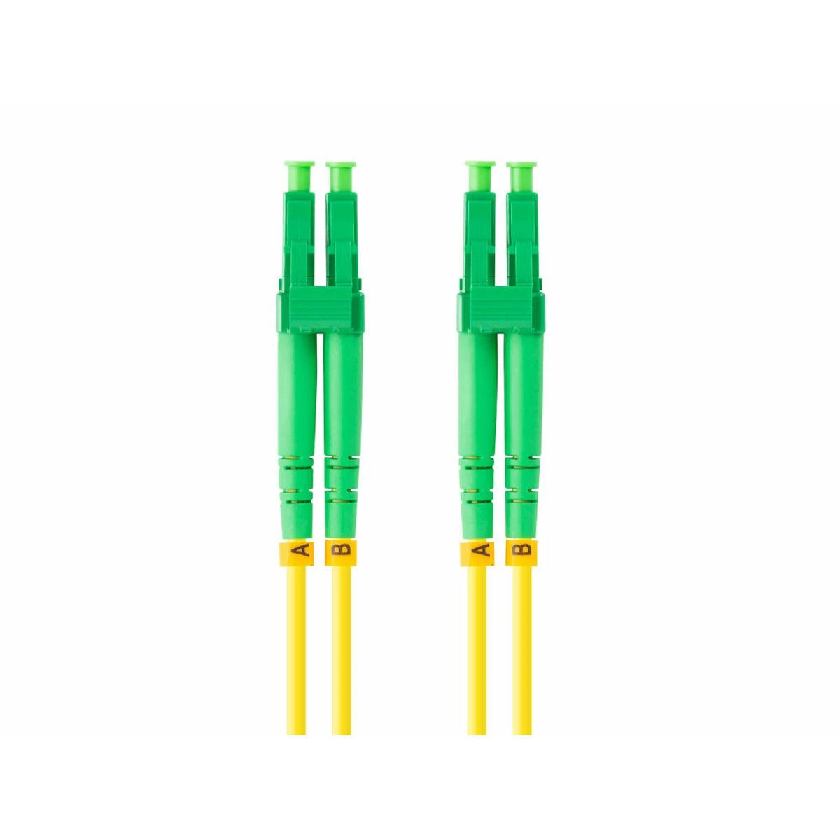 LANBERG šviesolaidinis patchcord SM LC/APC-LC/APC dvipusis 1m LSZH g657a1 3.0mm geltonas