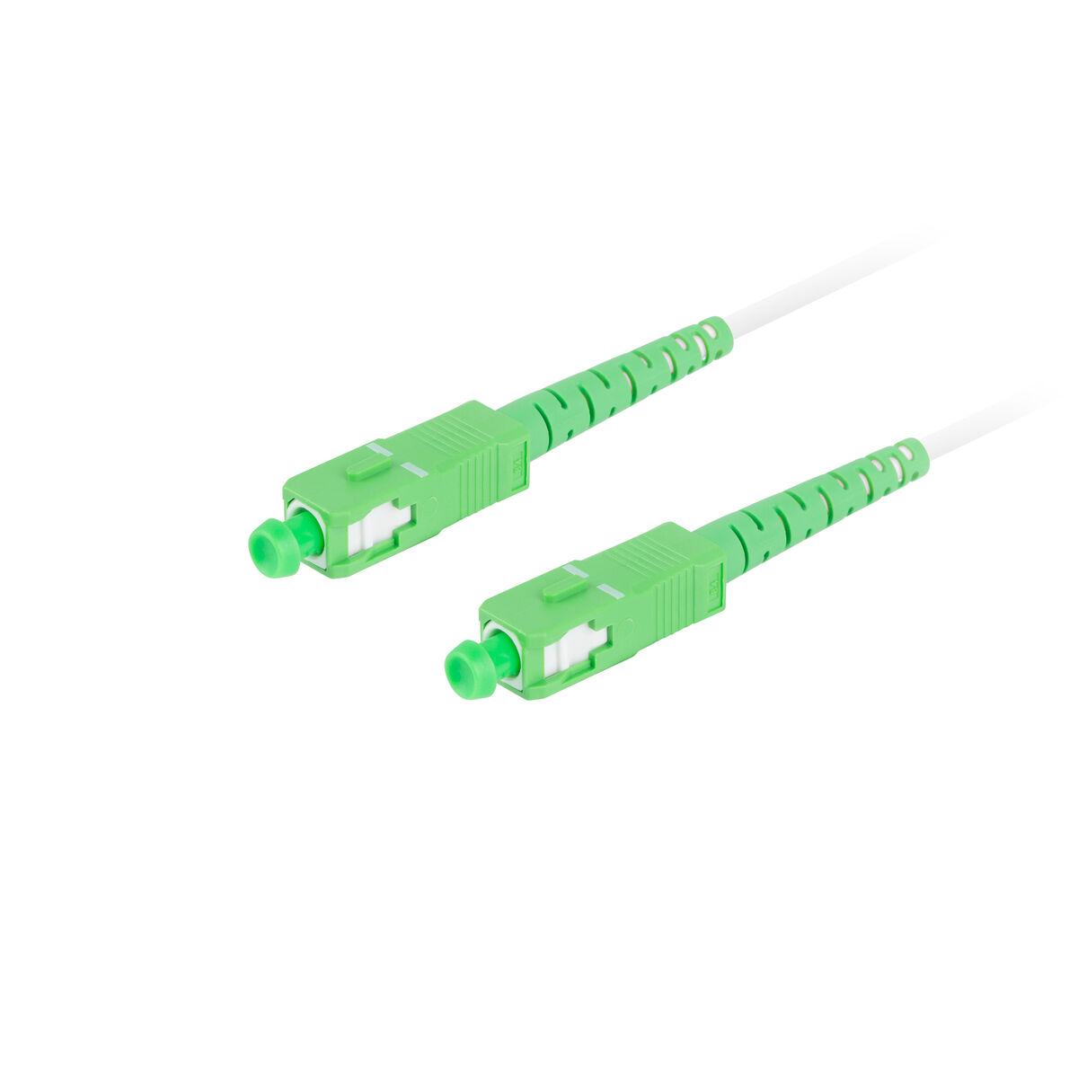 LANBERG šviesolaidinis patchcord SM SC/APC-SC/APC simplex 2.5m LSZH g657b3 3.0mm baltas