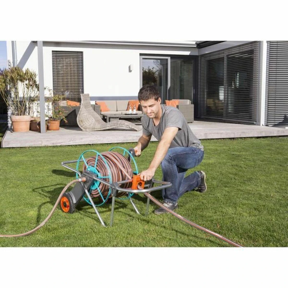 Gardena Metalinis žarnos vežimėlis 100