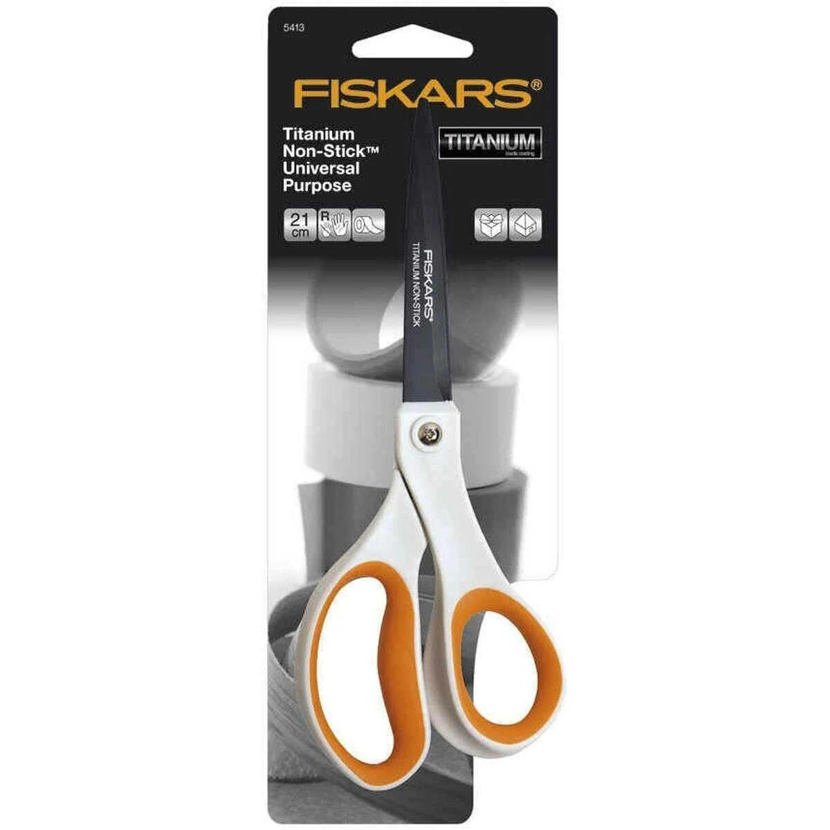 Fiskars 21 cm žirklės su titano danga