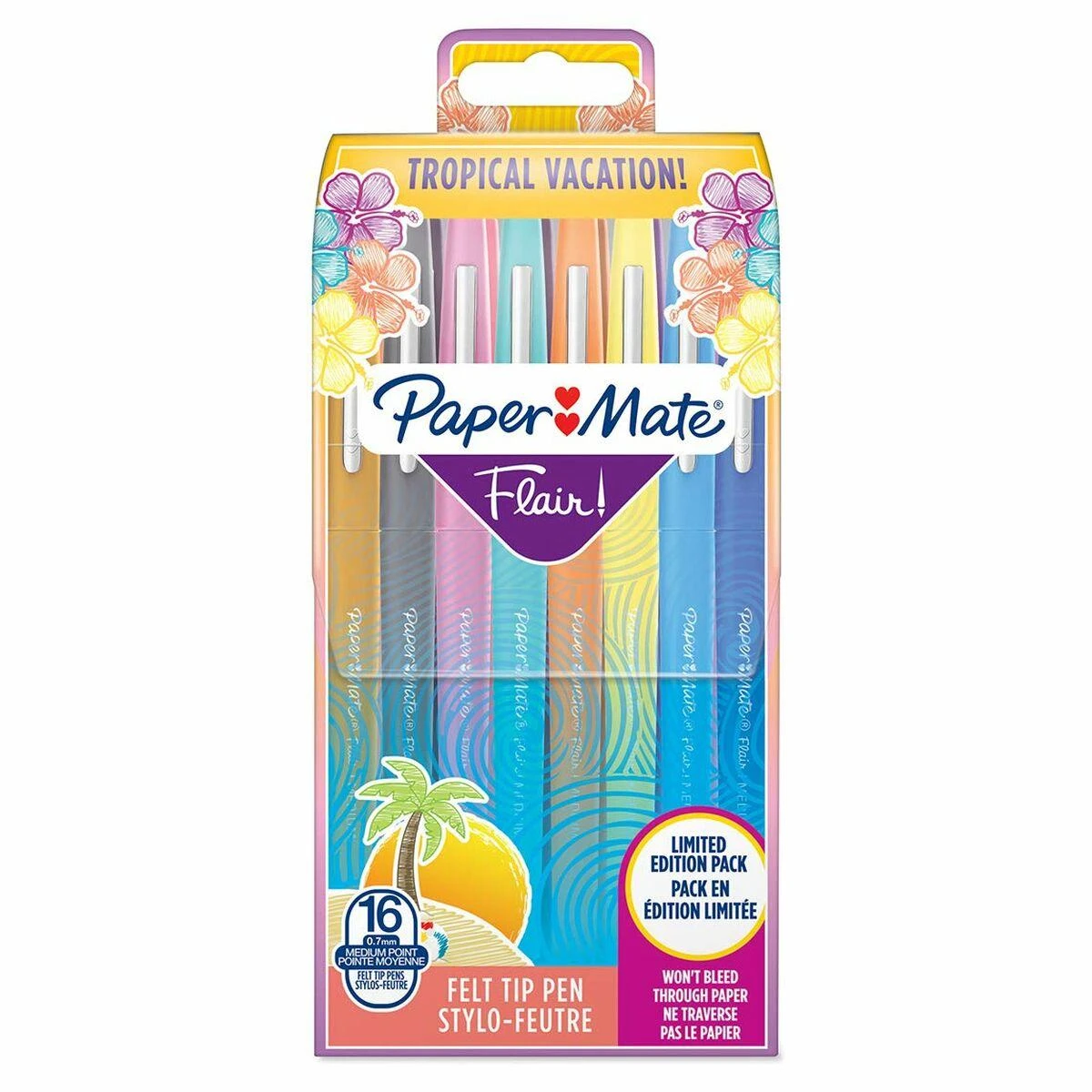 Paper Mate Flair tropinės linijos žymeklių rinkinys 16 vnt.