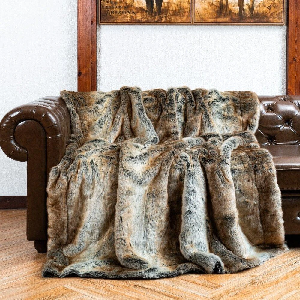 Akrilo dirbtinio kailio pledas "Foxy" 150x200 cm
