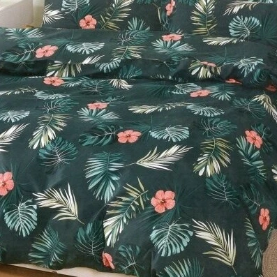 Deluxe medvilnės patalynės komplektas TROPIKAI NAKTYJE, 2 dalių, 140x200 cm
