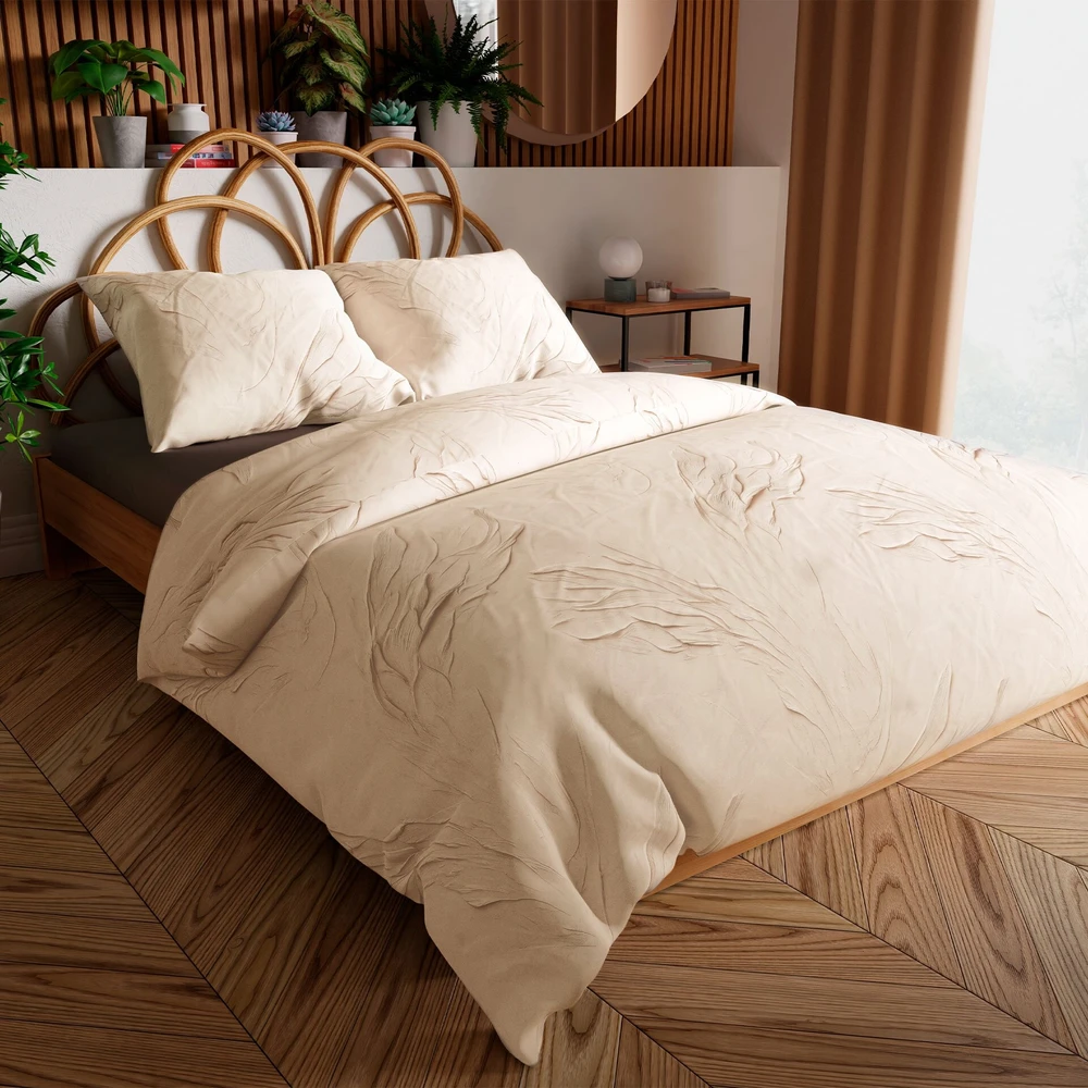 Deluxe satino patalynės komplektas ŠILKINĖ SVAJA, 3 dalių, 200x220 cm