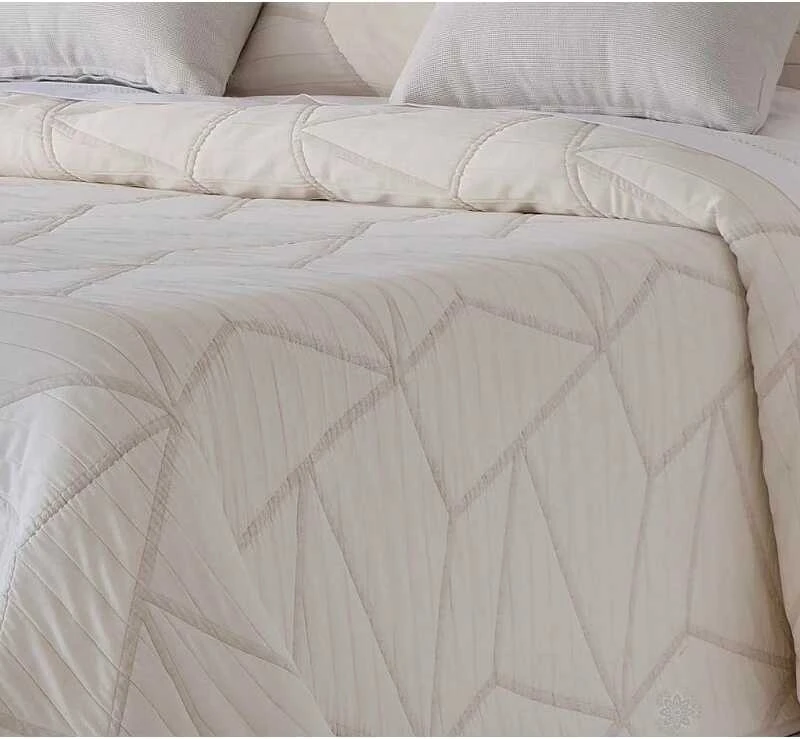 Dvipusė lovatiesė LINE BEIGE, 250x270 cm