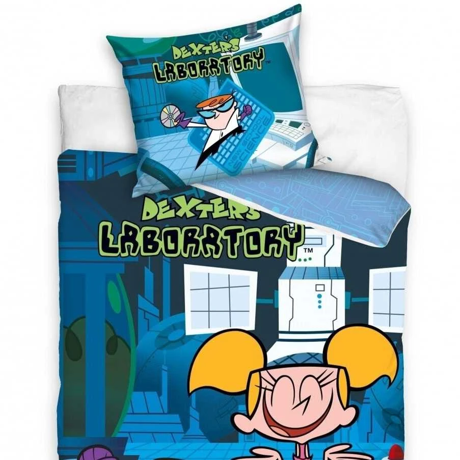 Dvipusis patalynės komplektas "Dexters Laboratory", 140x200 cm
