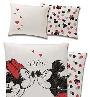 Dvipusis patalynės komplektas "Mickey and Minnie Love!", 140x200 cm