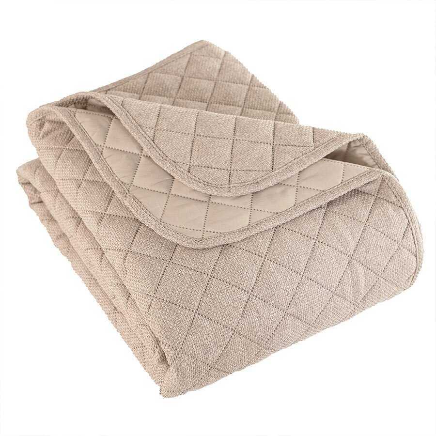 Lovatiesė MOLLY DARK BEIGE, 220x240 cm