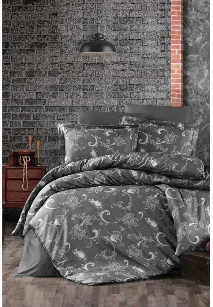 Patalynės komplektas "Carmina Anthracite", 6 dalių, 200x220 cm