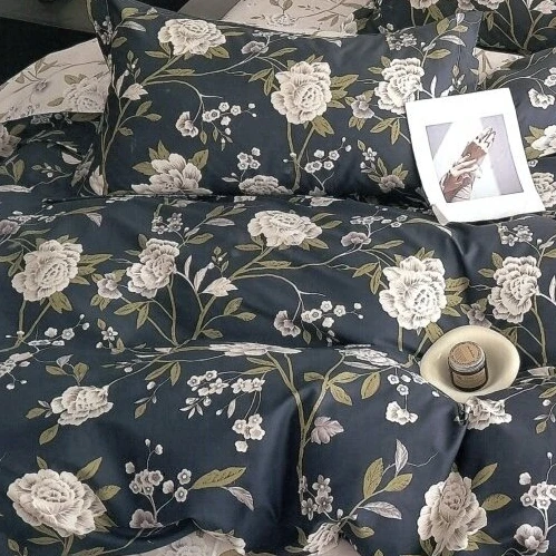 Patalynės komplektas Deluxe medvilnės patalynės komplekta NAKTIES VIJOKLIAI, 3 dalių, 200x220 cm