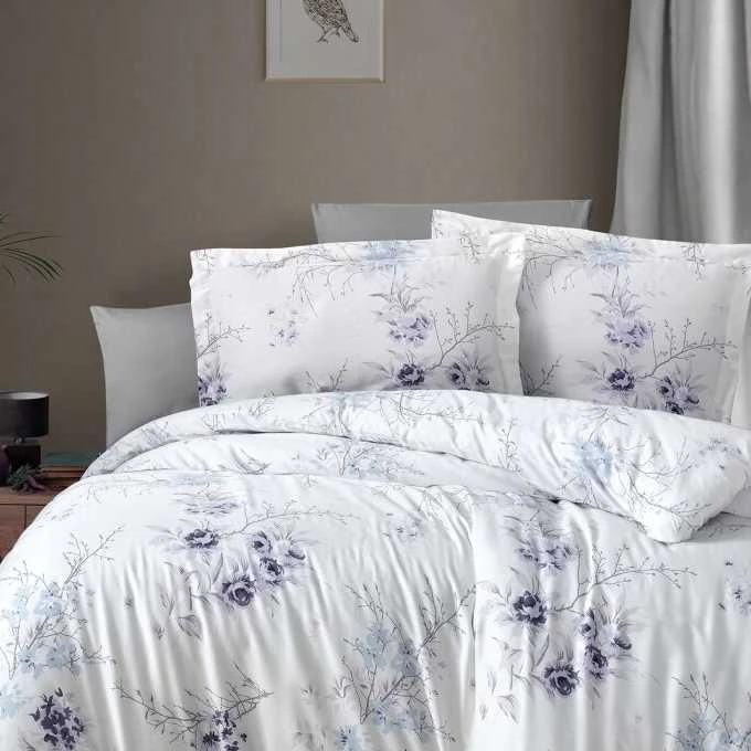 Patalynės komplektas "Leena Lilac", 6 dalių, 200x220 cm