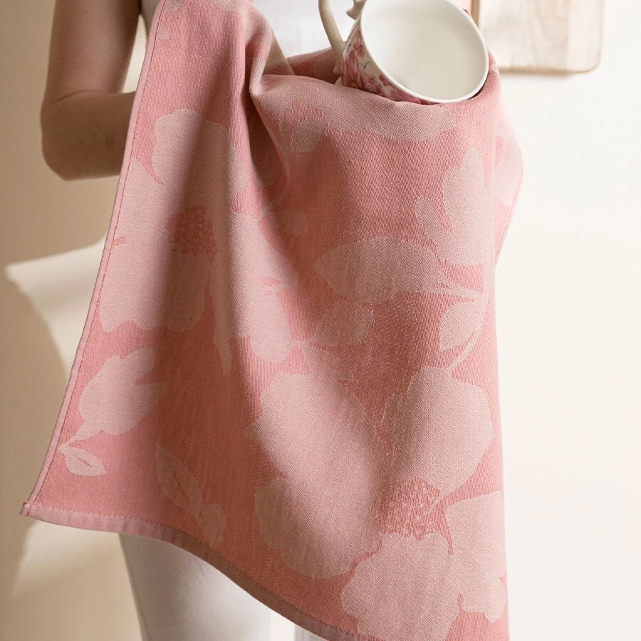 Pink Rožinė Egipto medvilnės virtuvinis rankšluostis SOFIKO BEIGE-Rožinis, 50x70 cm