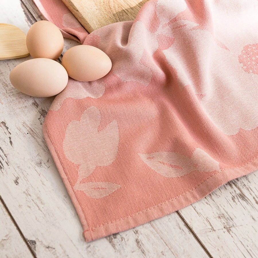 Pink Rožinė Egipto medvilnės virtuvinis rankšluostis SOFIKO BEIGE-Rožinis, 50x70 cm