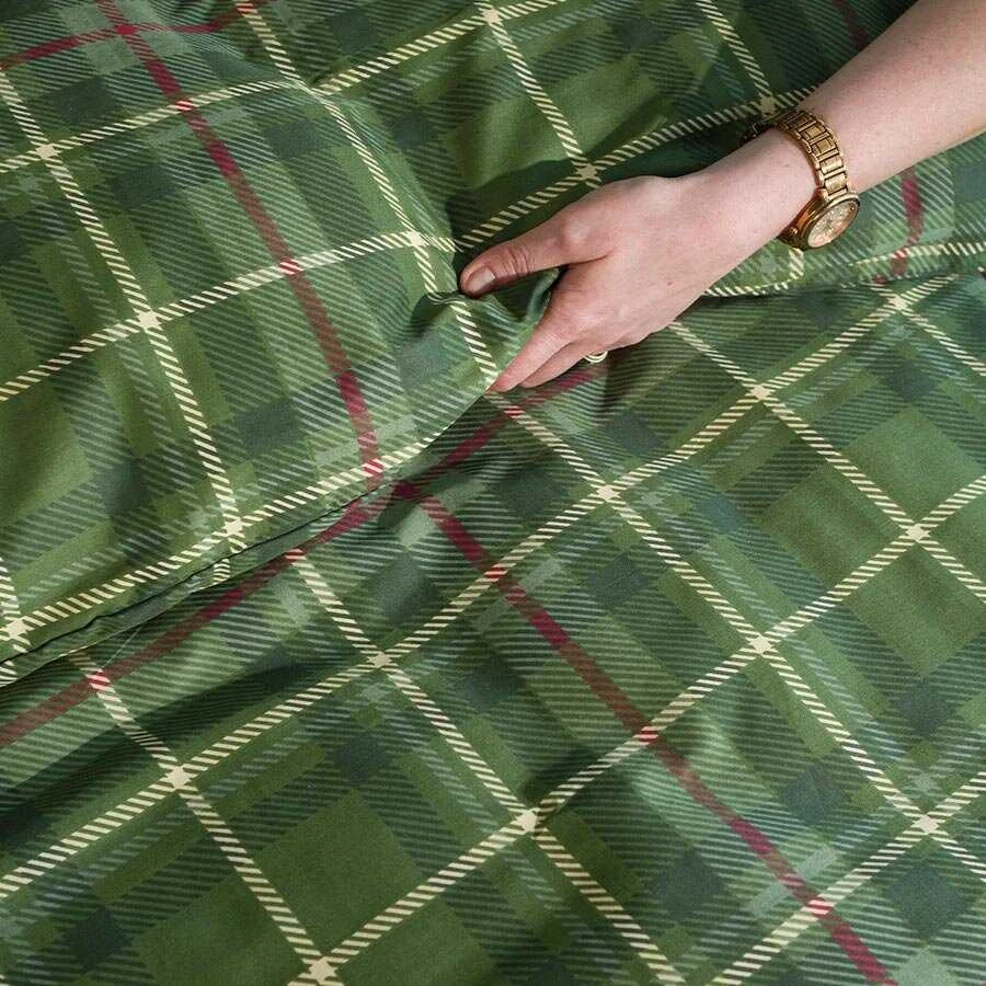 Deluxe satino patalynės komplektas SAMANŲ GAIVA, 3 dalių, 200x220 cm