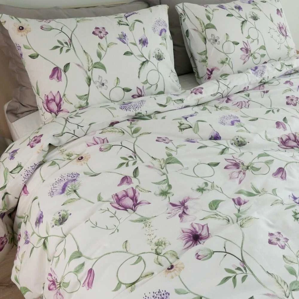 Saules Patalyne Medvilninis patalynės komplektas PAVASARIO ŠĖLSMAS, 3 dalių, 200x220