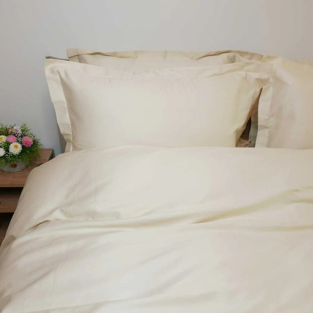 Saules Patalyne PREMIUM satino patalynės komplektas LIGHT Geltonas ROYAL, 200x220 cm