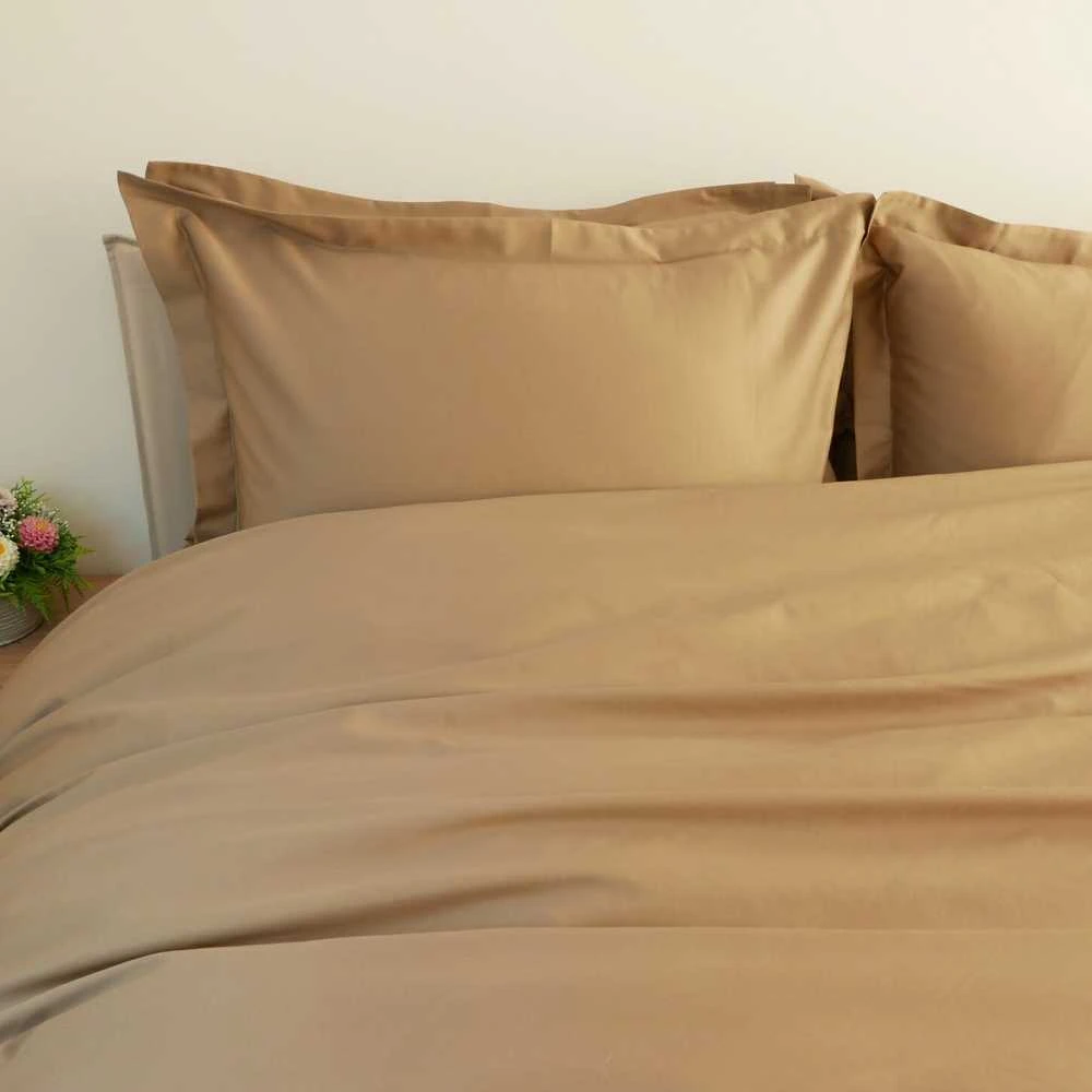 Saules Patalyne PREMIUM satino patalynės komplektas NUDE BROWN ROYAL, 140x200 cm