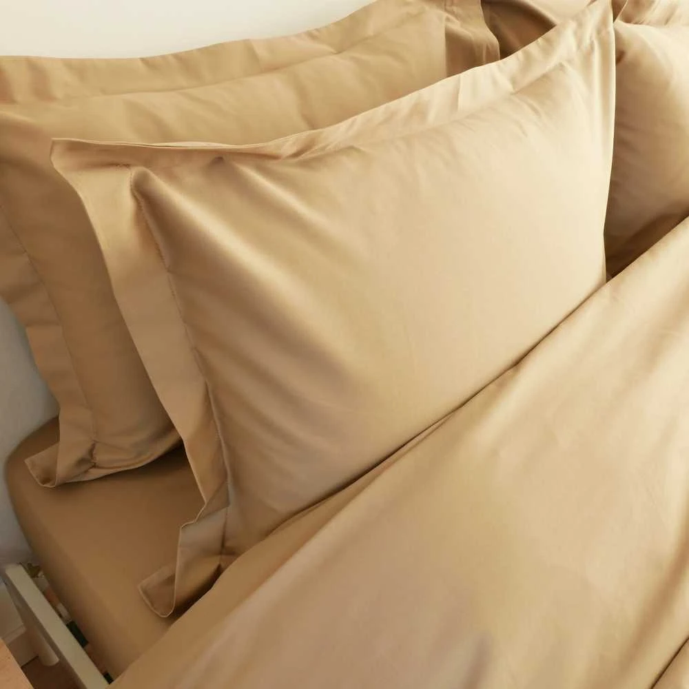 Saules Patalyne PREMIUM satino patalynės komplektas NUDE BROWN ROYAL, 140x200 cm