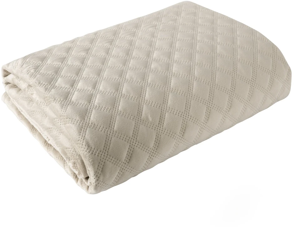 Velveto lovatiesė VELVI LIGHT BEIGE, 220x240 cm