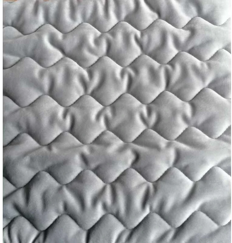 Velveto lovos užtiesalas "Naroa Gris", 250x270 cm (pilka)