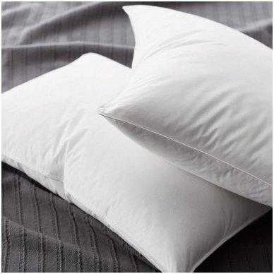 Saules Patalyne Pūkinė pagalvė su tiku EXCLUSIVE ULTRA (žąsų 90%-pūkų, 10%-plunksnų), 50x70 cm (500g)