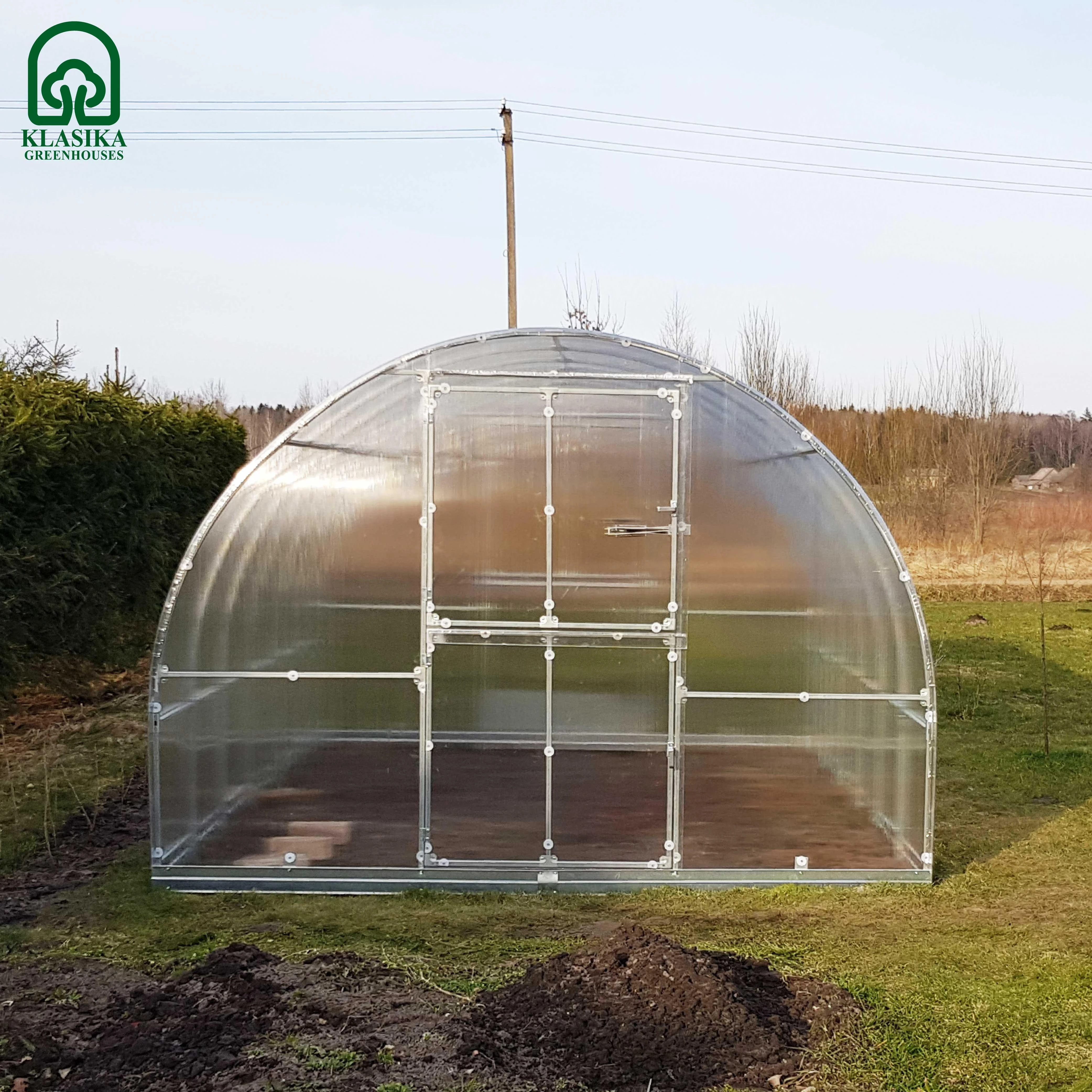 Meistro Kodas Arkinis šiltnamis KLASIKA TUBE 18 m2 4 mm danga 3 x 6 m (18 m2)