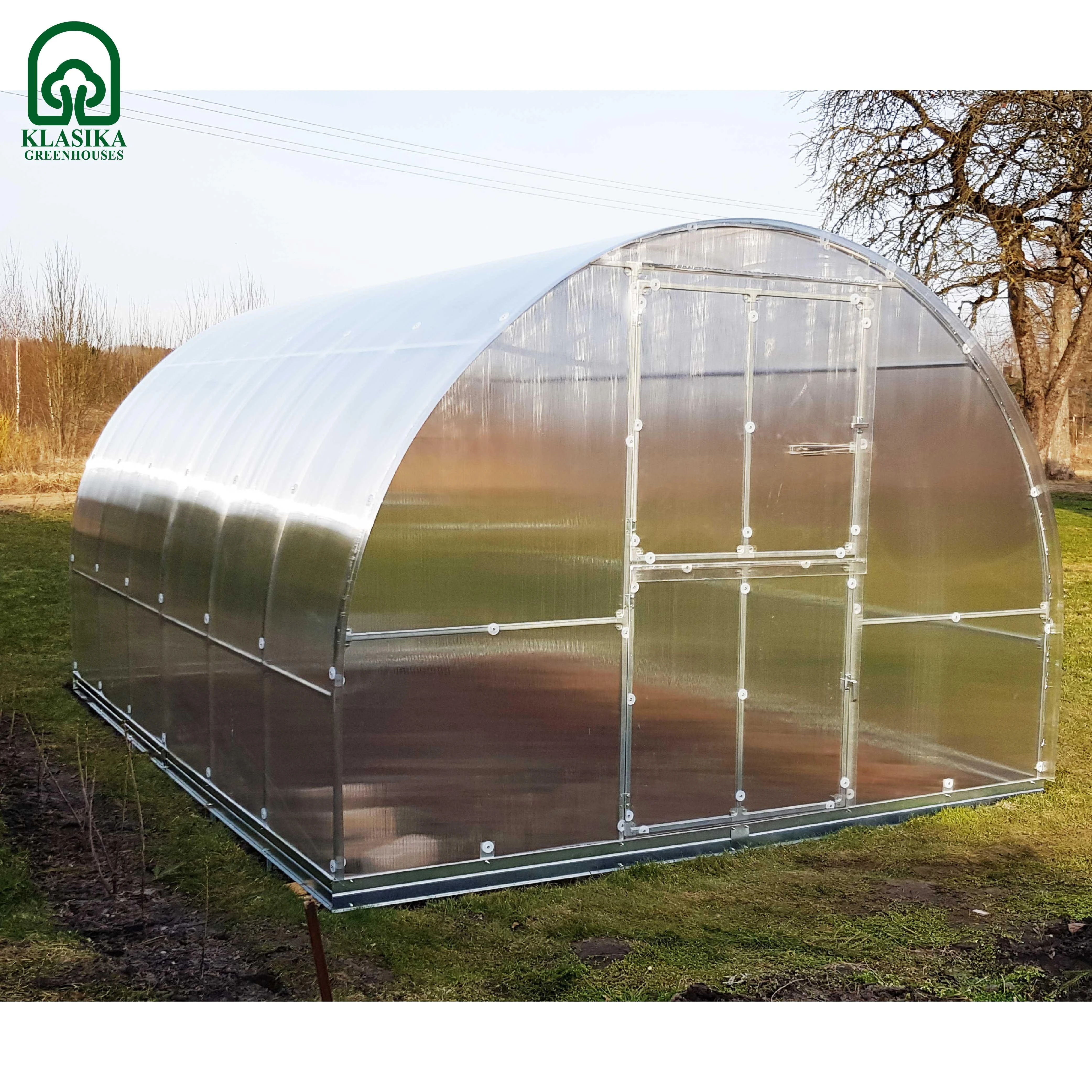 Meistro Kodas Arkinis šiltnamis KLASIKA TUBE 24 m2 4 mm danga 3 x 8 m (24 m2)