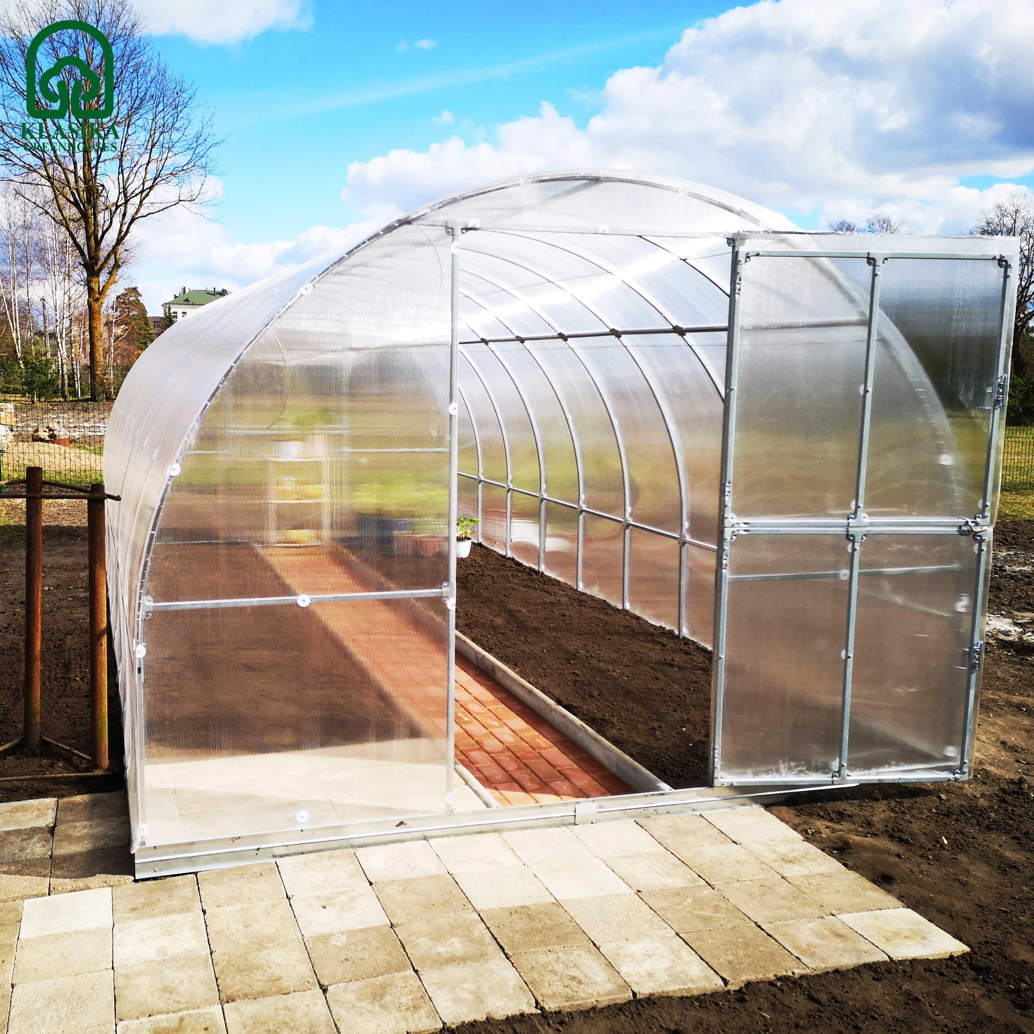 Meistro Kodas Arkinis šiltnamis KLASIKA TUBE 6 m2 4 mm danga 3 x 2 m (6 m2)