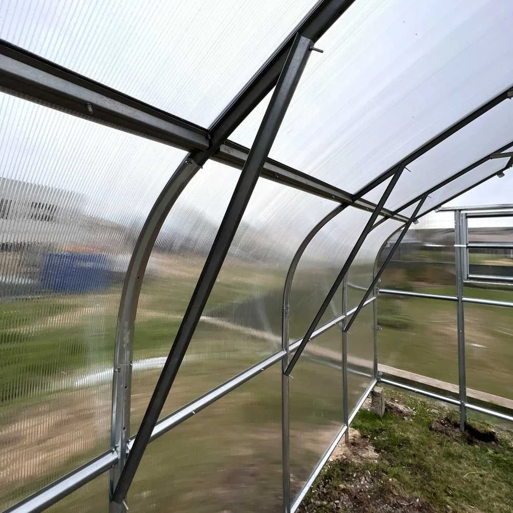 Meistro Kodas KLASIKA DROP šiltnamis 2,5x8 (20 m2) su 4 mm danga