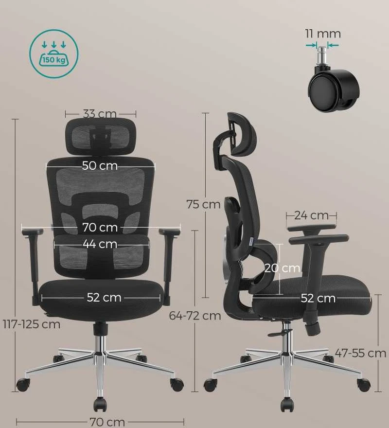 Ergonix ErgoComfort 2.0™ ergonominė biuro kėdė