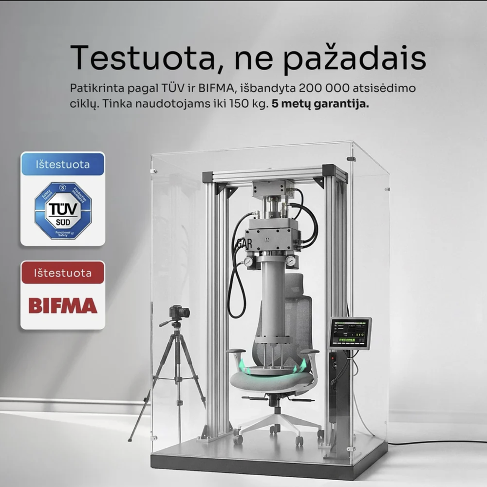 Ergonix OmniSit ProJuoda Ergonominė Biuro kėdė  150 kg. | 5 metų garantija