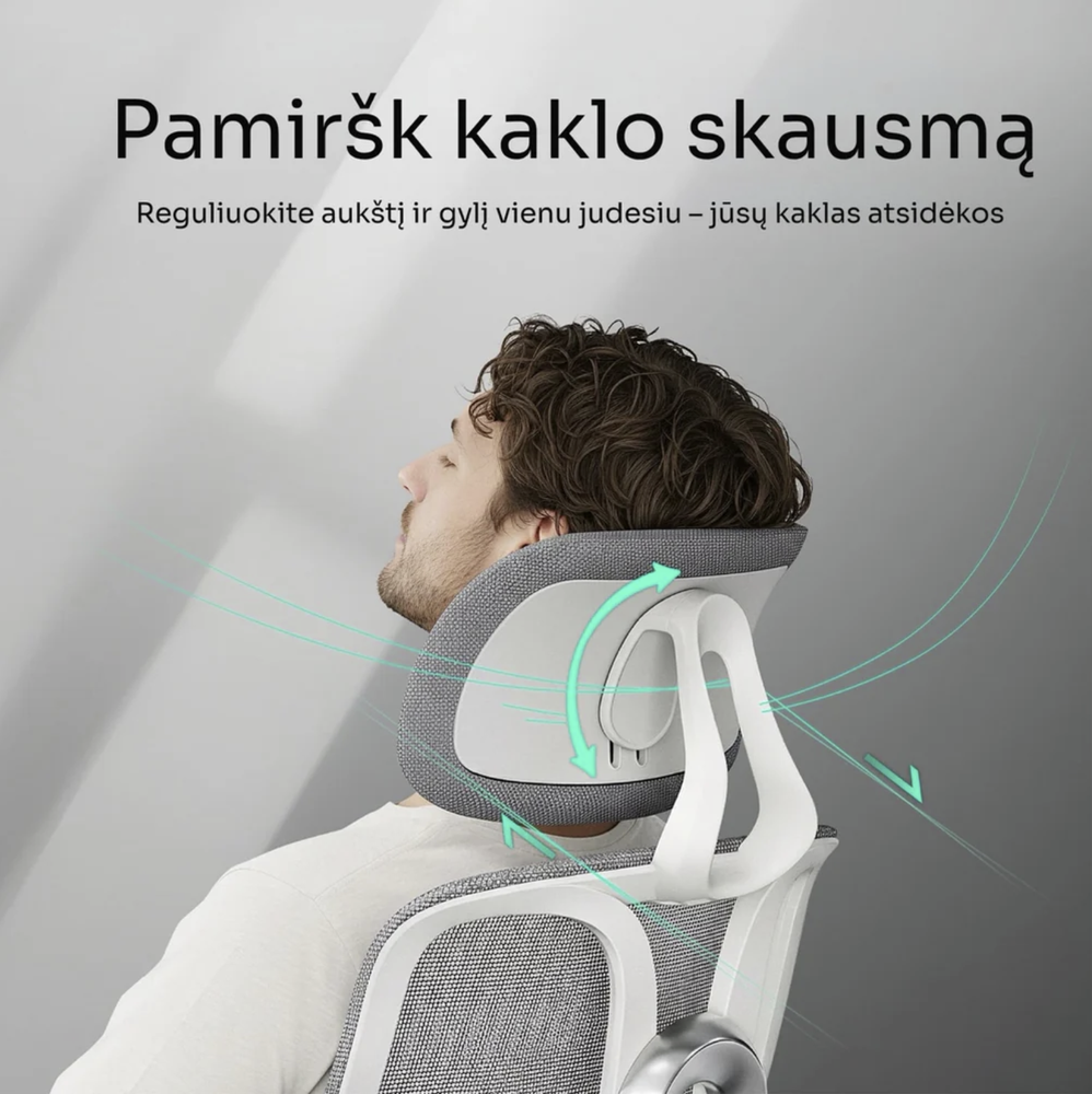 Ergonix OmniSit ProJuoda Ergonominė Biuro kėdė  150 kg. | 5 metų garantija