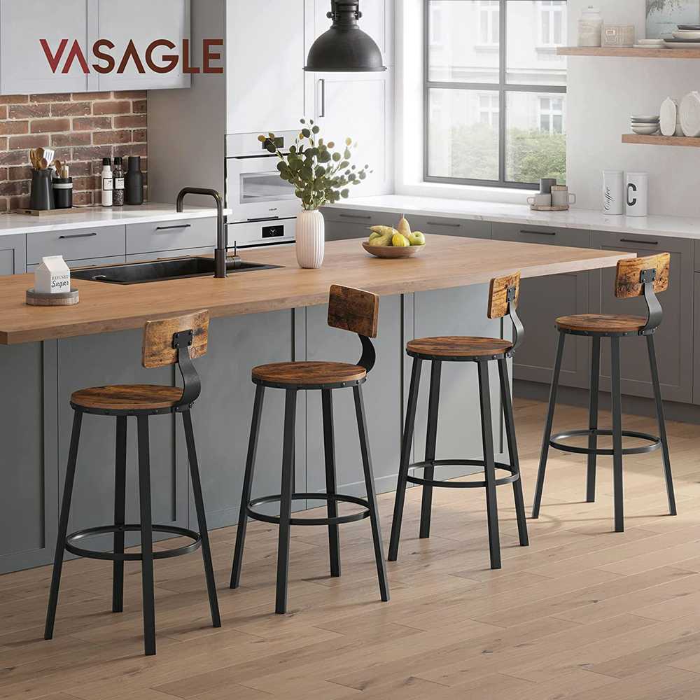 Shopme Industrinio dizaino baro taburetės. 2 vnt.