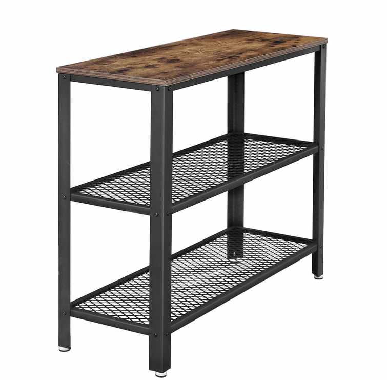 Shopme Industrinio stiliaus 3 lygių konsolinis staliukas